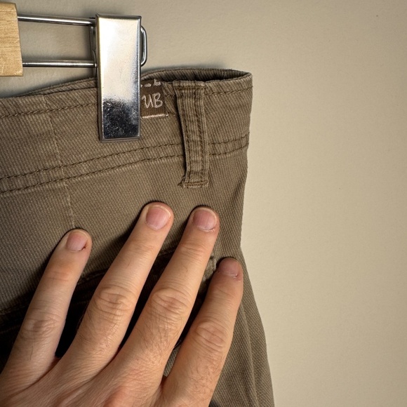 Vintage Union Bay Low Rise Corduroy Cargo Pants Beige/Tan 7 Flap Pockets Y2K 90s - Picture 8 of 16